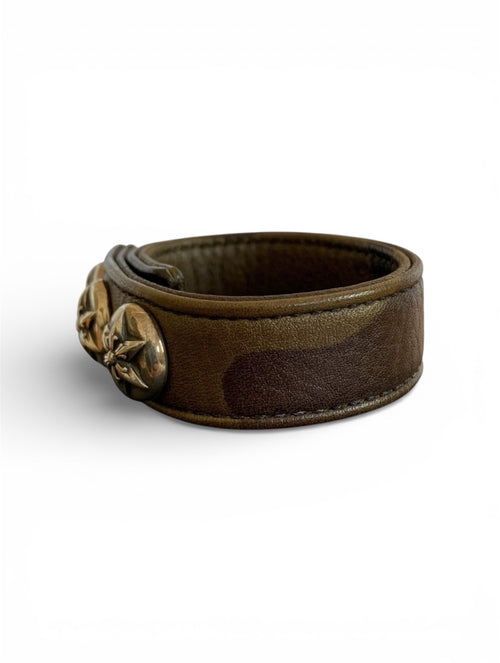 Chrome Hearts Camo Leather Adjustable Bracelet