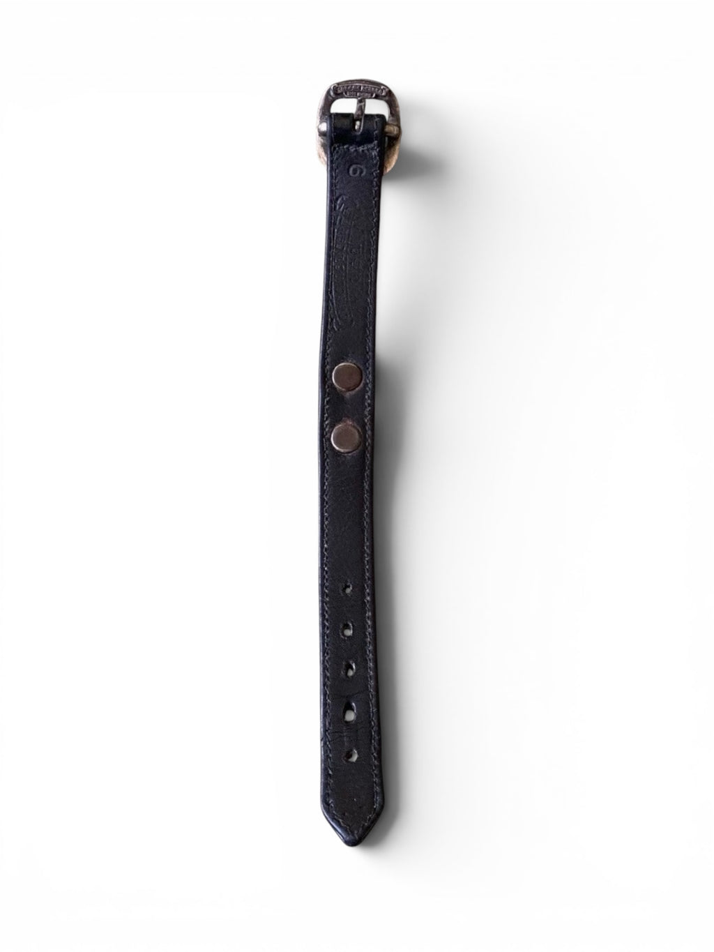 Chrome Hearts Special Edition Cross Gunslinger Adjustable Leather Bracelet
