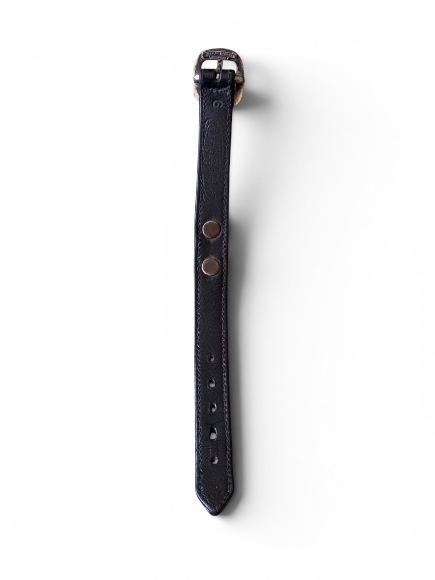 Chrome Hearts Special Edition Cross Gunslinger Adjustable Leather Bracelet