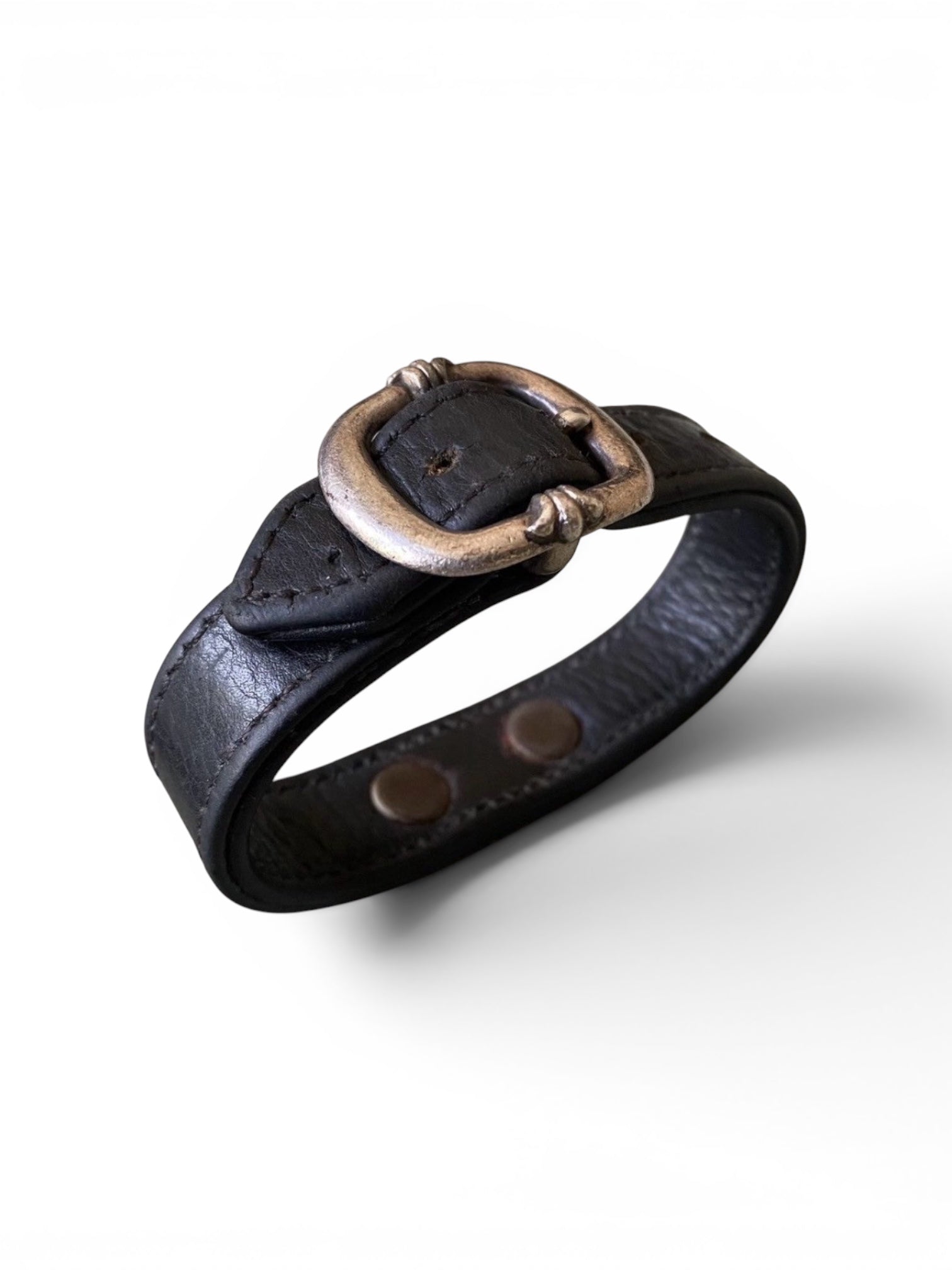 Chrome Hearts Special Edition Cross Gunslinger Adjustable Leather Bracelet