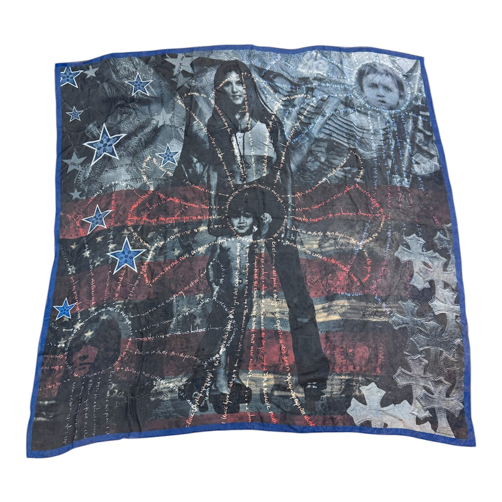 Chrome Hearts Five Point Star Family Silk Scarf