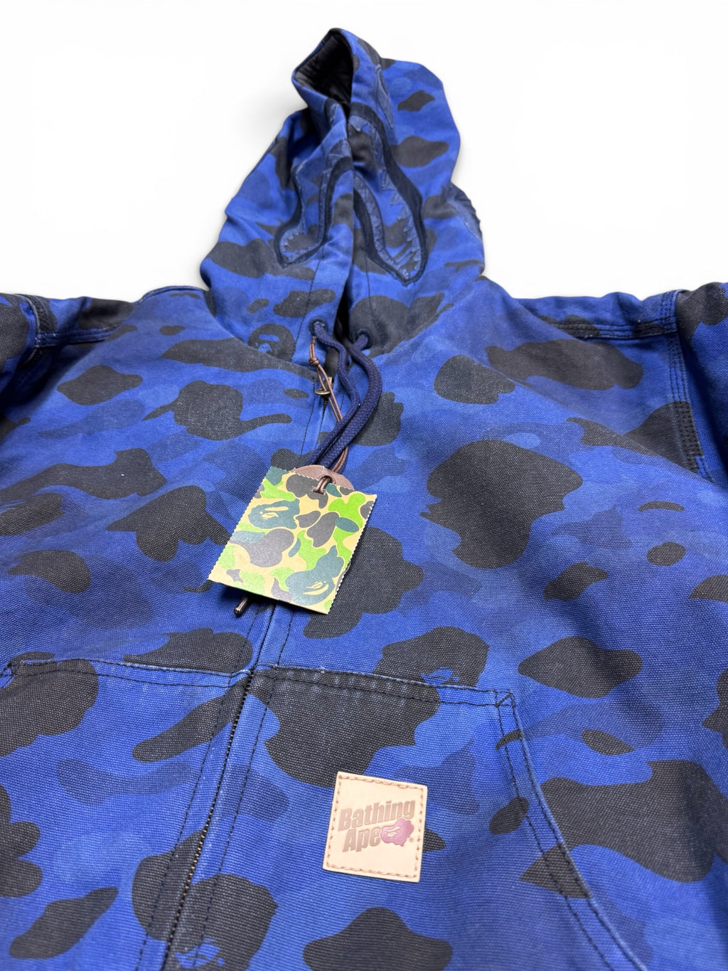 Bape Solid 1st Camo Reversible Shark Zip Up Heavy Jacket