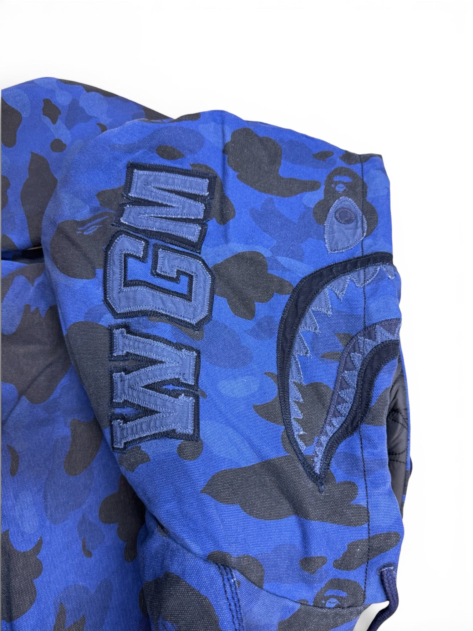Bape Solid 1st Camo Reversible Shark Zip Up Heavy Jacket