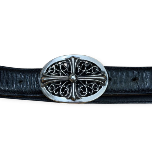 Chrome Hearts 1in Oval Cross Belt