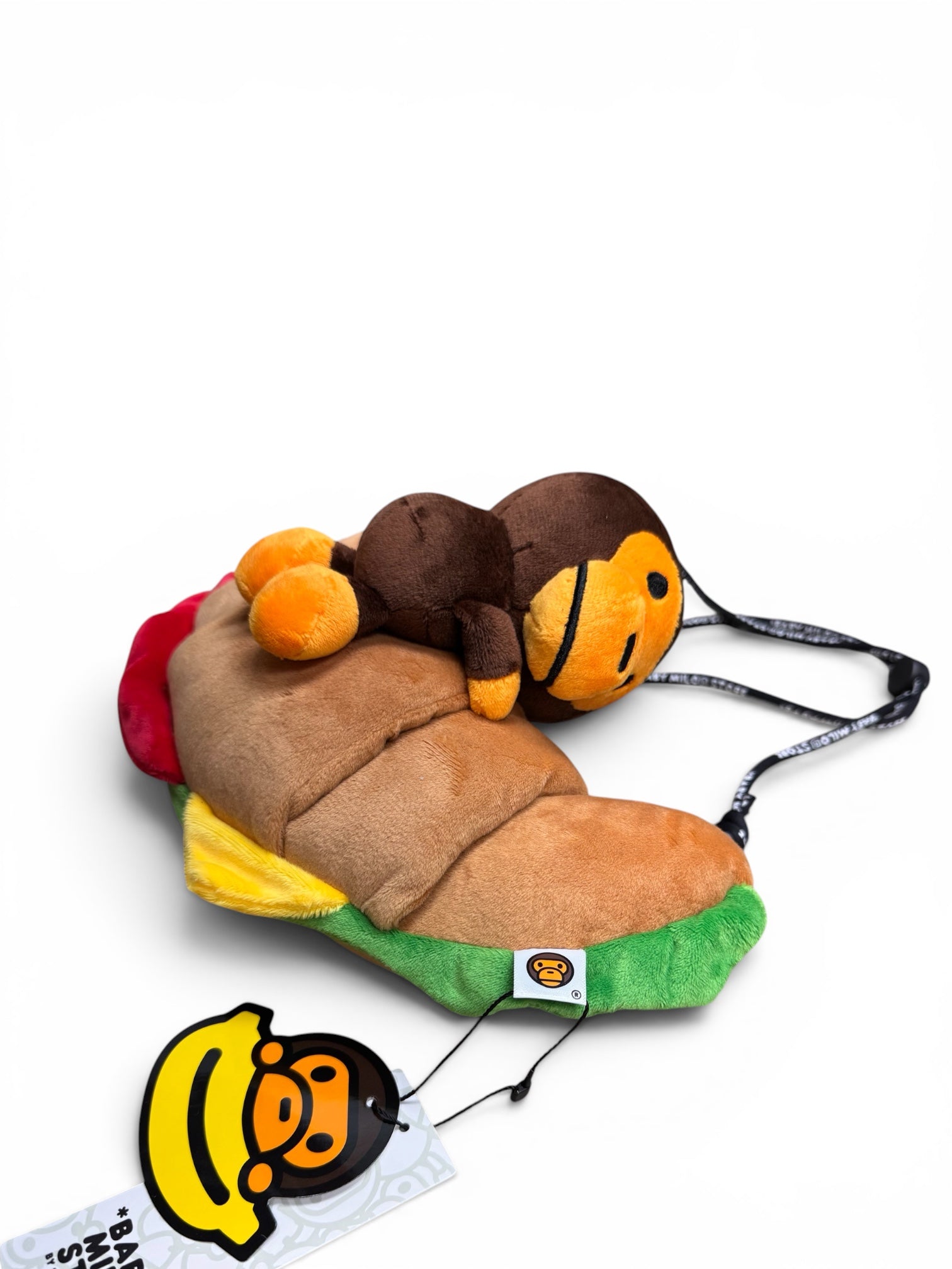 Bape Baby Milo Croissant Plush Crossbody Bag