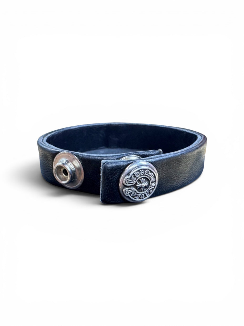 Chrome Hearts Spiked Adjustable Leather Bracelet